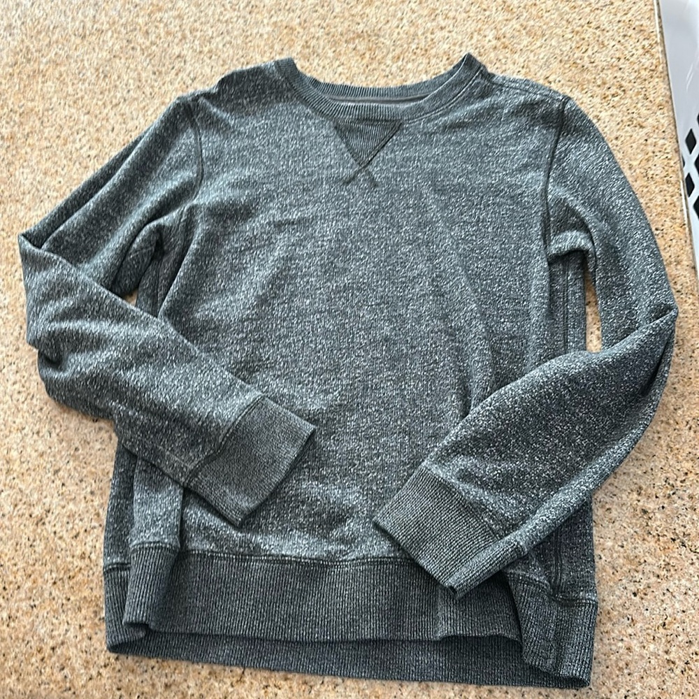 Gray marl crewneck sweater